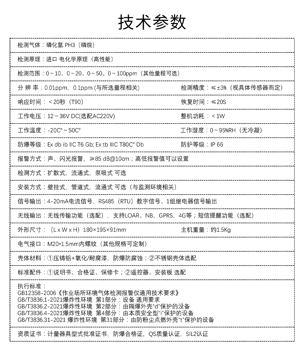 固定式磷化氫檢測儀